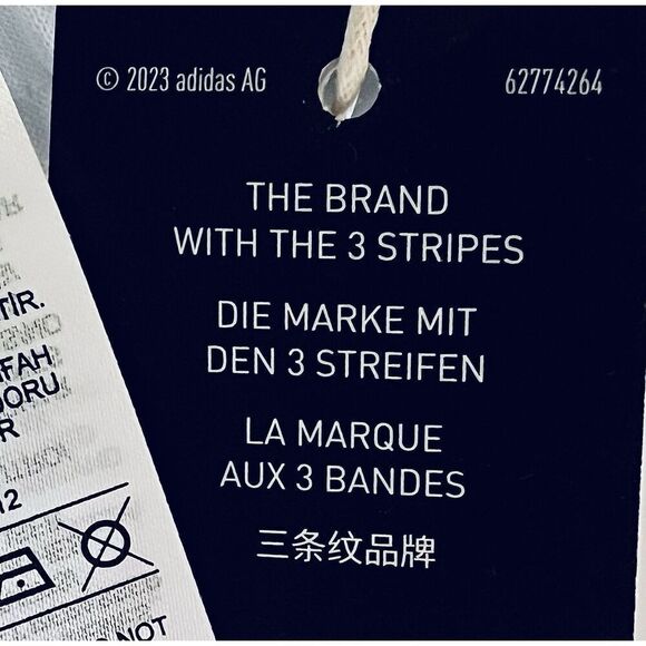 Adidas Tiro23 Pants Mens 3XLT White Black Trifoil Tapered Leg Full Length NEW - Picture 10 of 10